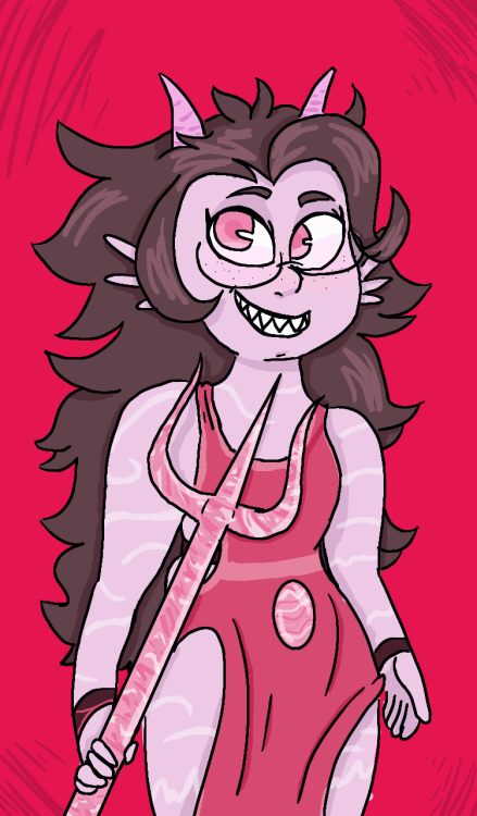 lapis-is-gr8 : I drew Rhodochrosite from your sustuck AU!!! thank youu! ;v;