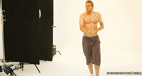 nicky-angel:Some Shirtless Charlie for you all ;)