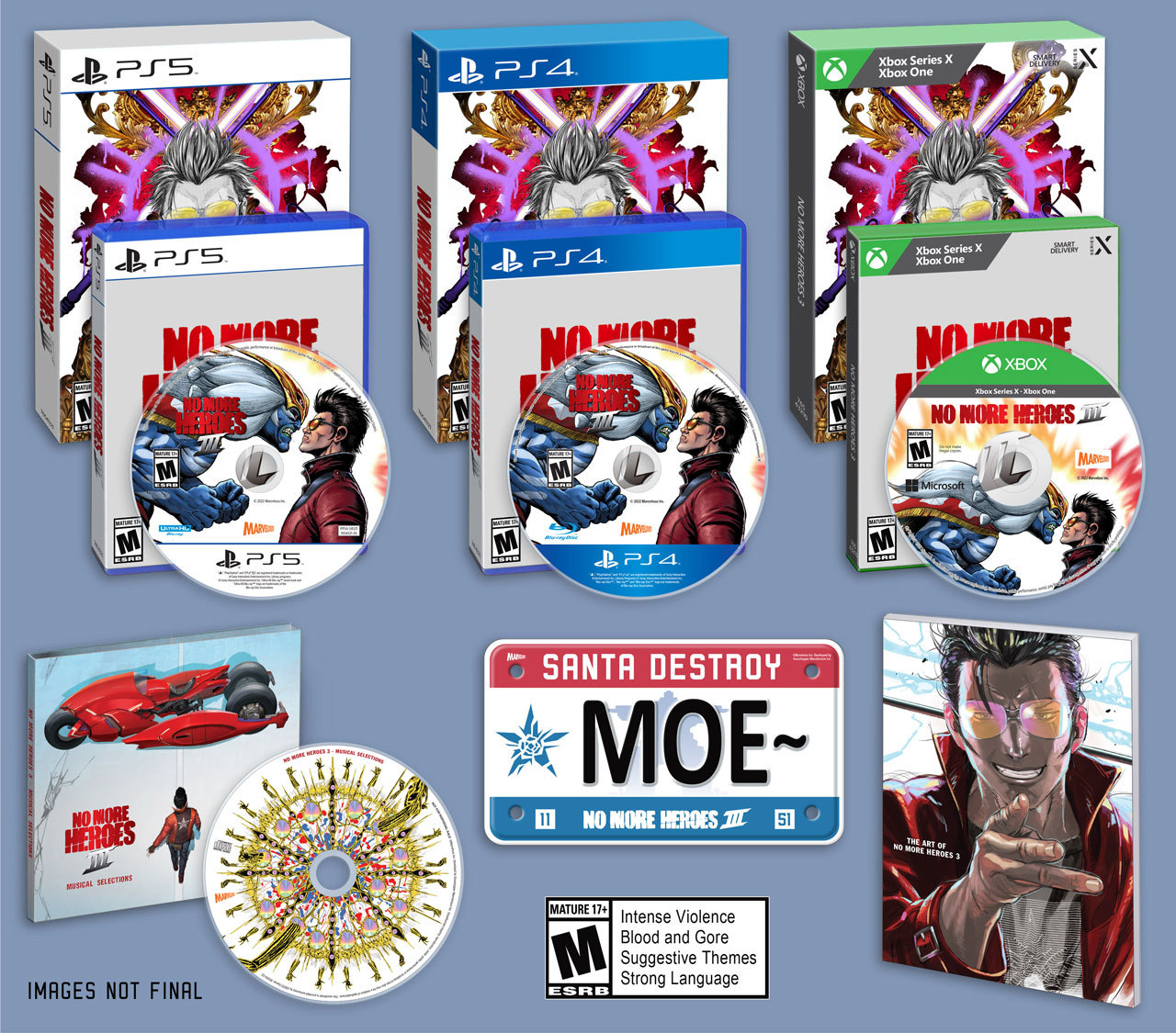 No More Heroes 3, XSEED Games, M for Mature, Over-the-top, Otaku action, North America, Fall 2022