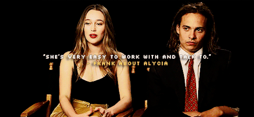 dailyfeartwdgifs:Ftwd cast | Frank and Alycia’s friendshipasked by ~anonThey’re so cute.