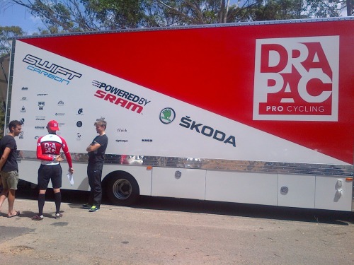 brettjwatson:  Drapac truck at Herald Sun Tour