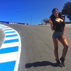 daidegas:  Barbara Fumagalli at Laguna Seca (new Canepa’s girl)