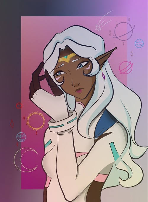 I’ve gotten into voltron recently and allura is probably one of my favorite female characters,