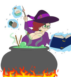 Juiceinyoureye: Don’t Think I’ve Ever Draw Bea Doing Anything Remotely Witchy