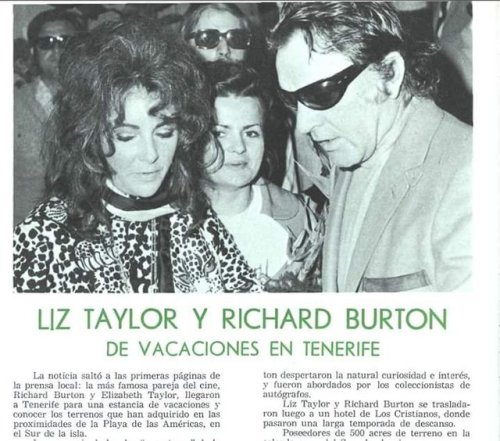 Cleopatra in Tenerife!Taylor-Burton in Tenerife in November, 1970