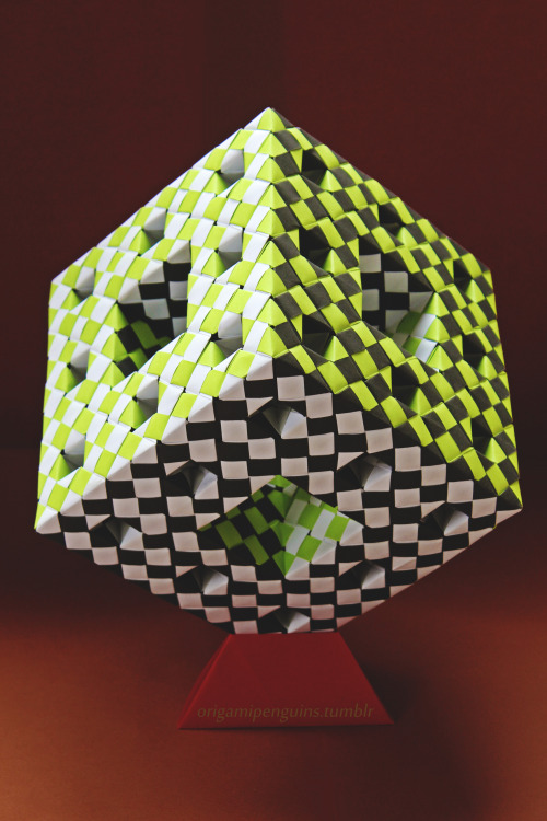 Menger Sponge Lvl 2 || 1056 units || ref || folded by origamipenguins