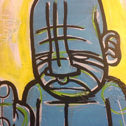 I've Been Working On This For The Past Few Weeks. In A Holding Pattern At The Moment #painting #blue