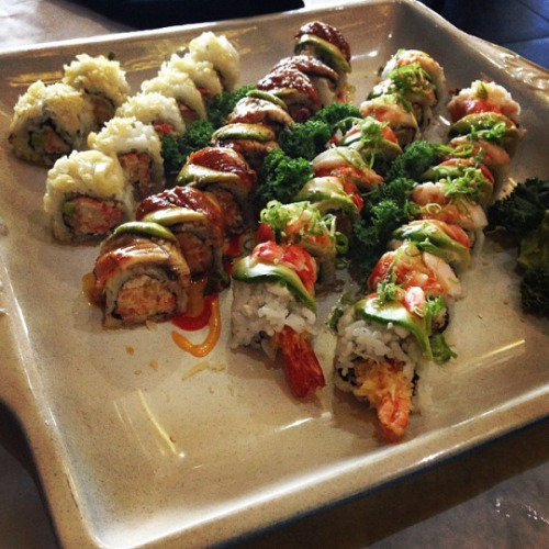 idreamofsushi: by this-is-george-matthew Bubba Roll, Tokyo Roll, and Crunch Munch Roll.