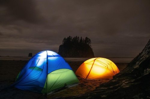 visitportangeles:  Beach camping adventures