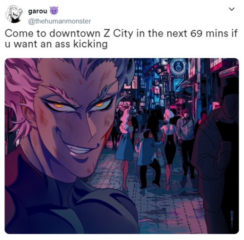  if garou had a twitter lol based off one of my fav memes :-3   part 2