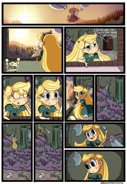 This comic was originally inspired by the promo of star fighting the rats while wearing Marco’