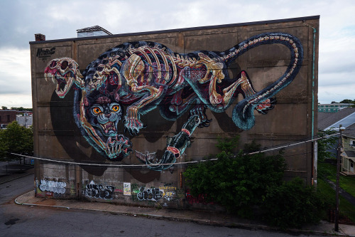 crossconnectmag:Nychos, recent works2016: With his series “IKON”, Nychos style is strong and recogni