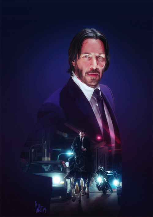 drawingkeanureeves: Excommunicato by tillieke John Wick, Excommunicado. In effect, 6:00 p.m., Easter