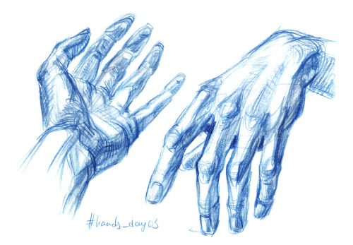 A show of hands being exquisitely captivating as always. Blue pencil