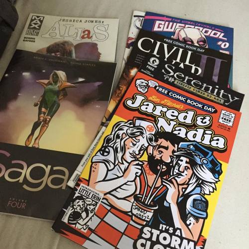 Another successful #fcbd. I swear I spend more today than any other comic book trip. #comics #freeco