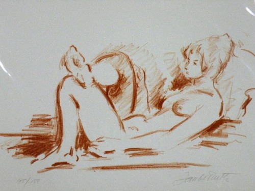 Jan de Ruth (Czech/American, 1922-1991)Nude study