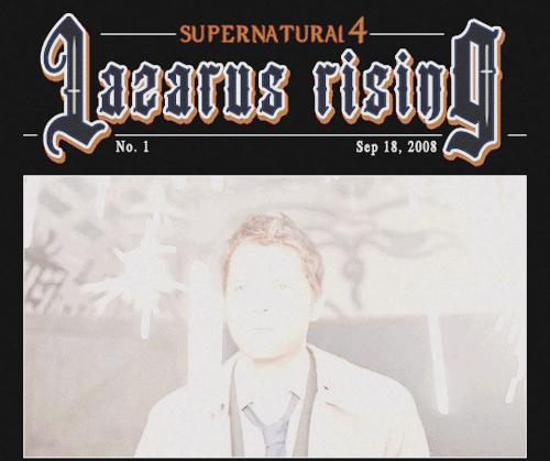 honeystiel:SUPERNATURAL ✙ 4.01 LAZARUS RISING   – aired on September 18th, 2008» best viewed in dark