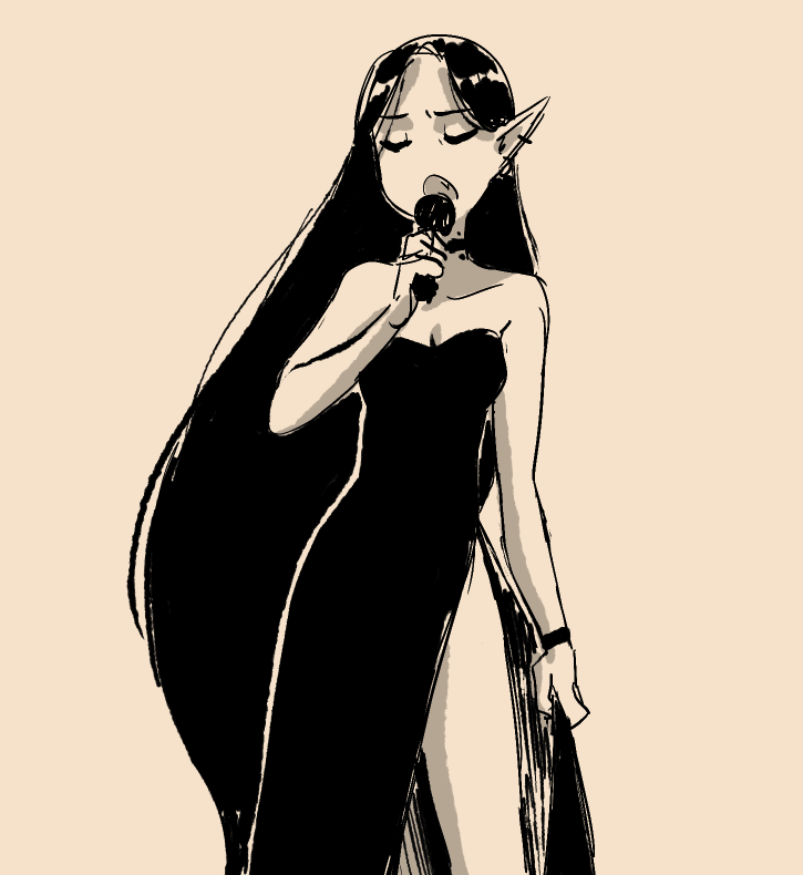 childofsquid2: Marceline got that late night jazz singer, sprawled on the piano vibes 