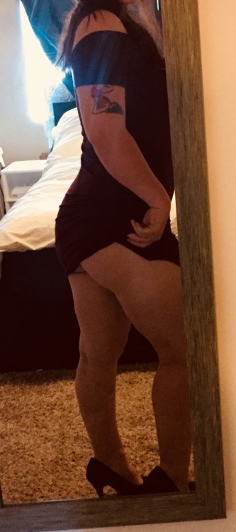 sexy-wife87: Loving my new dress. Would love to be fucked in this.