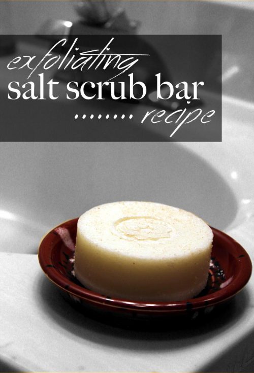 This exfoliating salt scrub will slough away dead skin cells, clear your pores and replenish tired a