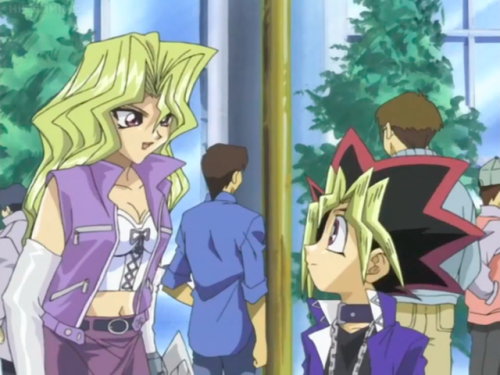 nightfurylover31:Some cute shots go Yugi and Mai in episode 56. With a bit of Rex, Weevil, and Mako.