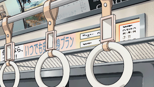 ohitoyoshi:  吊革 「つりかわ」 grab handle, hanging strap つり革におつかまりください。Please hold onto the straps.