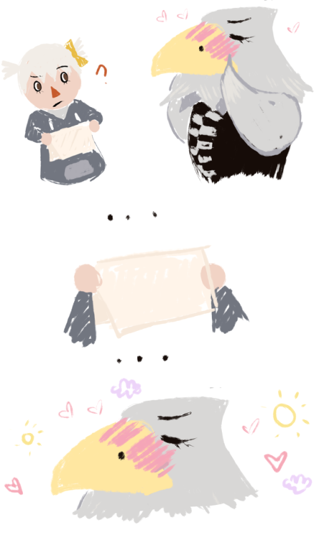 m-labeau:why are you blushing you dumb bird