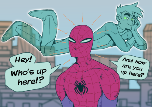 the-stove-is-on-fire:Spidey Sense vs Ghost InvisibilityDanny is visiting NYC with his fam for a ghos