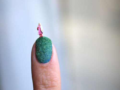 art-tension: Tiny Art at Your Fingertips: Nail Landscapes by Alice Bartlett You know the saying abou