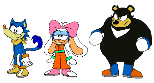 michaelsuperfuck: these three idiots from a japan-only 1995 sega game gear game are the best sonic c