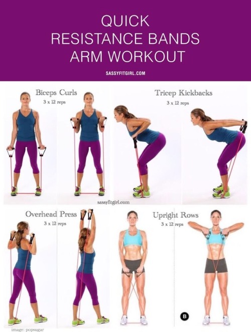 Sassy Fit Girl — Quick Resistance Bands Arm Workout I love