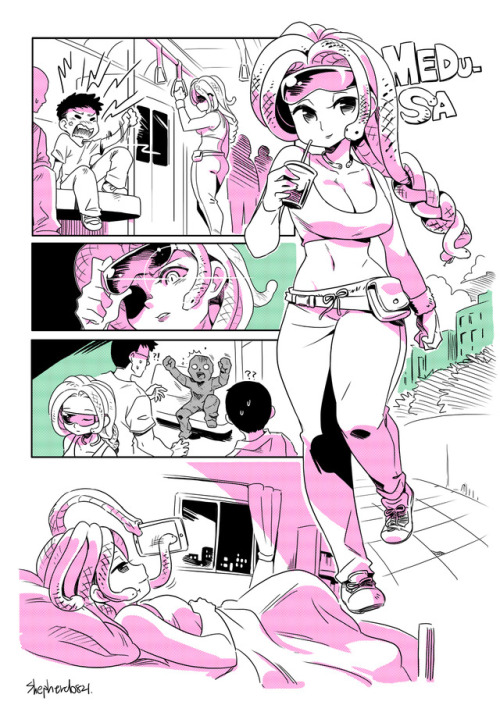Medusa’s weekend.View more comics & arts in my DeviantArt: ▲ https://shepherd0821.deviantart.com/Please consider supporting me by Patreon: ▲ https://www.patreon.com/shepherd0821You can buy my past reward and comics on Gumroad: ▲ https://gumroad.com/sh