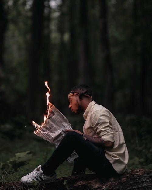 kintrig: “We must embrace pain and burn it as the fuel to our journey.”  Model: @kintrig
