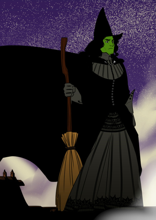 An Elphaba commissioned I did by one of my patrons. =)Reminding that if you support me on Patreon yo