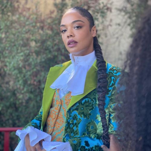 wandering-songstress:Tessa Thompson in Moschino