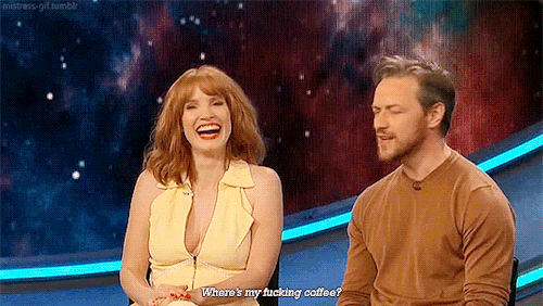 mistress-gif:Interviewing for IT Chapter 2 on Conan O'Brien (08/12/19). I keep forgetting James is S