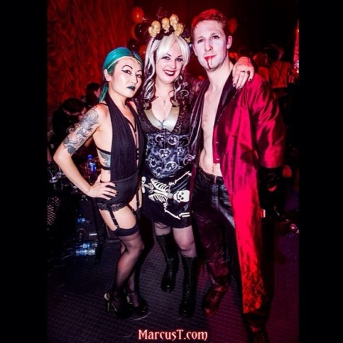 Just got tagged in this from Halloween. I like it! #torturegarden #halloween #lingerie #greenhair #l