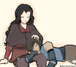 sunflowersshine:  Where I feel safe I could’nt choose between the two, so you get both the happy and the sad version.there is so much going on in legend of korra now, and with only the two last episodes left next week I am rly scared for my bbies, I