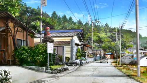 Movie: Kokoro ga Sakebitagatterun da. Beauty of these digital backgrounds by a relatively no-name te