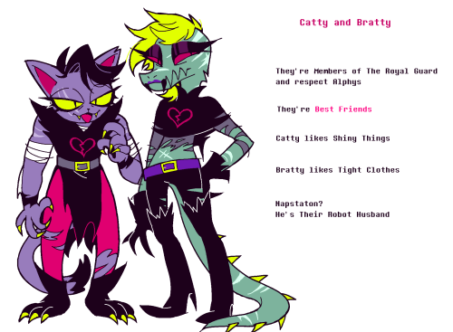 fellswapmagenta: Character Info SheetCatty and Bratty