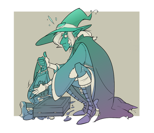 moetshander: my dude  part time kleptomaniac extraordinaire  [image: a drawing of Taako, s