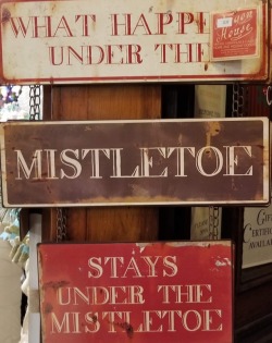 kansasbiwife:  What happens under the mistletoe…