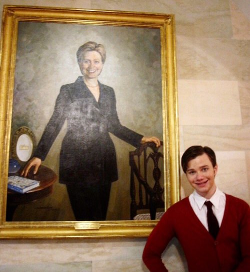 dailychriscolfer: @chriscolfer: For the record, I was with her first. #ImWithHer @HillaryClinton