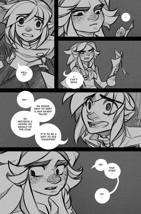 CH3 PG28 Official Page | Official Tumblr | Read on Tumblr | Patreon #loz#Malon#loz link#loz malon#loz ganon#demon road #the demon road  #Legend of Zelda: The Demon Road  #the legend of zelda: the demon road  #ch2 demon road #zelda #the legend of zelda  #legend of zelda #ganon#cover#comic#fan comic#webcomic