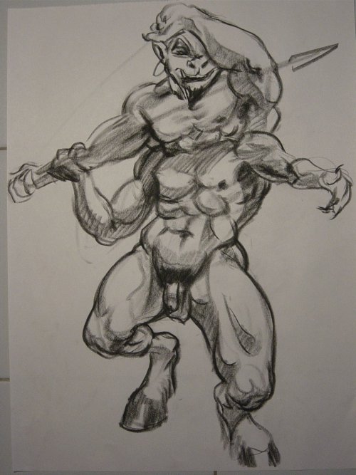 Monster Sketch, From A Model, By Alessandro Piedimonte.