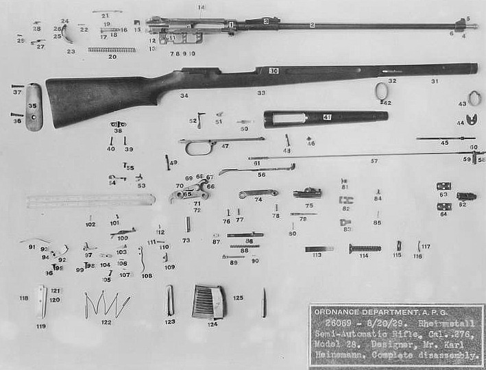 Historical Firearms - Heinemann Rifle Designed by Karl Heinemann in the...