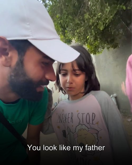 April 3, 2024. Journalist Zuher Dahlan Was Passing Out Candy And Saw A Little Girl Start Crying. He Asked