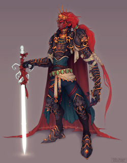 eedaeth:  King Ganondorf Yo lads I’ve been dying to post this! Ganon/Ganondorf is easily one of my favourite videogame characters of all time, and some time ago I was thinking, what would it look like if I got to design my own Zelda game, looks wise.