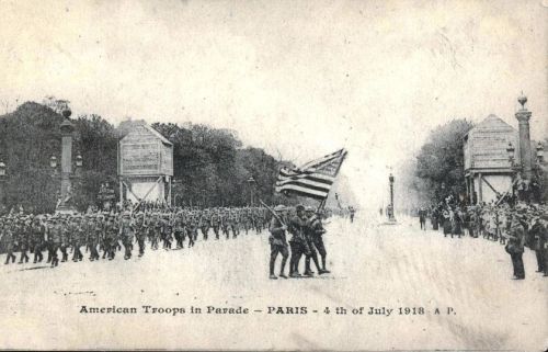  On 4 July 1918, Marines paraded through the streets of Paris, France to celebrate. 