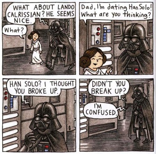 darthluminescent:Darth Dad &amp; His Little Princess part two (part one here)